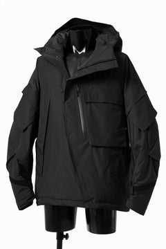 画像をギャラリービューアに読み込む, D-VEC x ALMOSTBLACK HOODED JACKET / GORE-TEX PRODUCT 2L PRIMALOFT SHELL (BLACK)