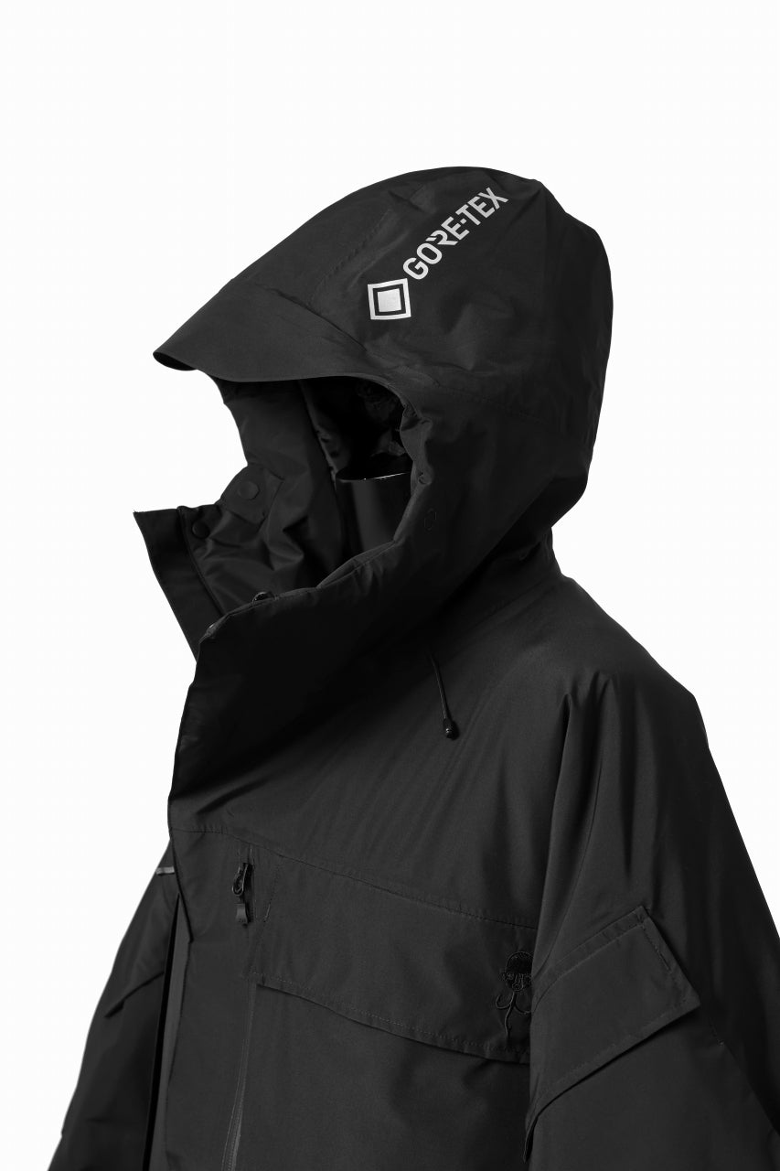 画像をギャラリービューアに読み込む, D-VEC x ALMOSTBLACK HOODED JACKET / GORE-TEX PRODUCT 2L PRIMALOFT SHELL (BLACK)