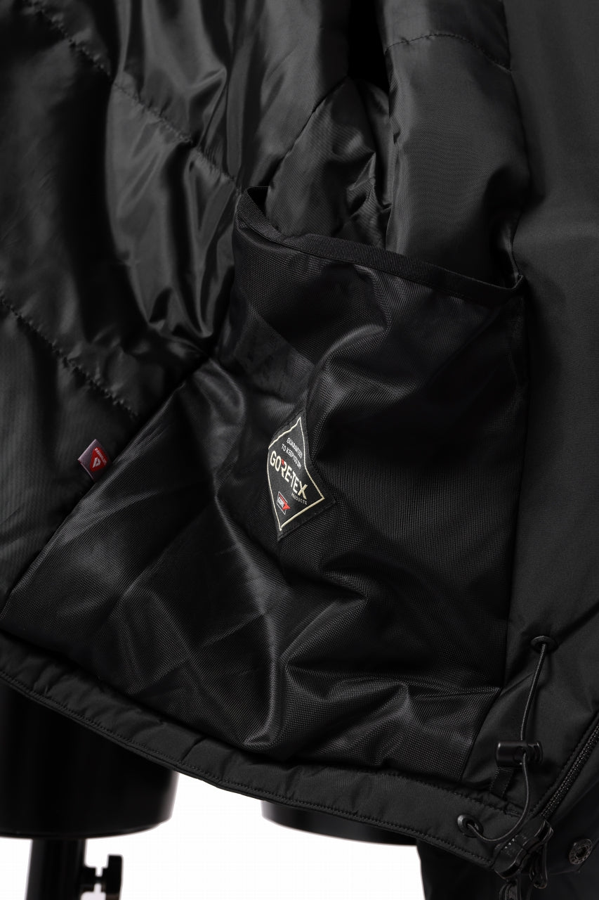 画像をギャラリービューアに読み込む, D-VEC x ALMOSTBLACK HOODED JACKET / GORE-TEX PRODUCT 2L PRIMALOFT SHELL (BLACK)