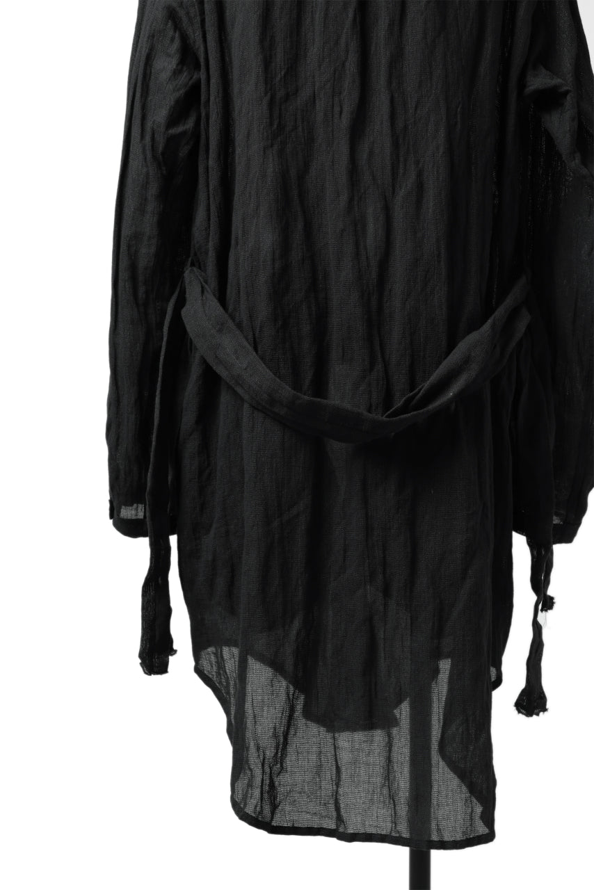 画像をギャラリービューアに読み込む, SOSNOVSKA BELTS PATH LONG SHIRT (BLACK)