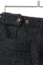 画像をギャラリービューアに読み込む, YUTA MATSUOKA wide taper cropped pants / british wool melton including kempi (charcoal gray)