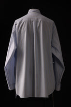 画像をギャラリービューアに読み込む, FACETASM ASSYMETRICAL BELTED STRIPE SHIRT (BLUE x WHITE)