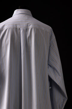 画像をギャラリービューアに読み込む, FACETASM ASSYMETRICAL BELTED STRIPE SHIRT (BLUE x WHITE)