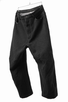 画像をギャラリービューアに読み込む, forme d'expression Baggy 5 Pocket Pants (Black)