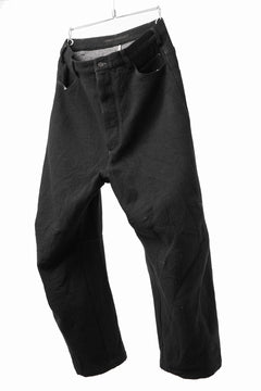 画像をギャラリービューアに読み込む, forme d&#39;expression Baggy 5 Pocket Pants (Black)