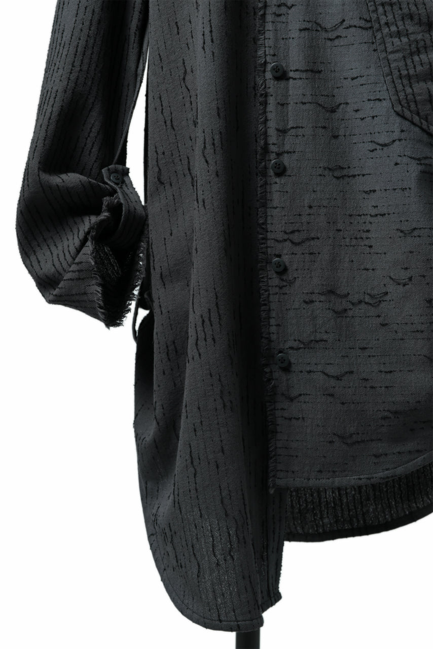 画像をギャラリービューアに読み込む, SOSNOVSKA EXTENDED THREADS SHIRT (BLACK)