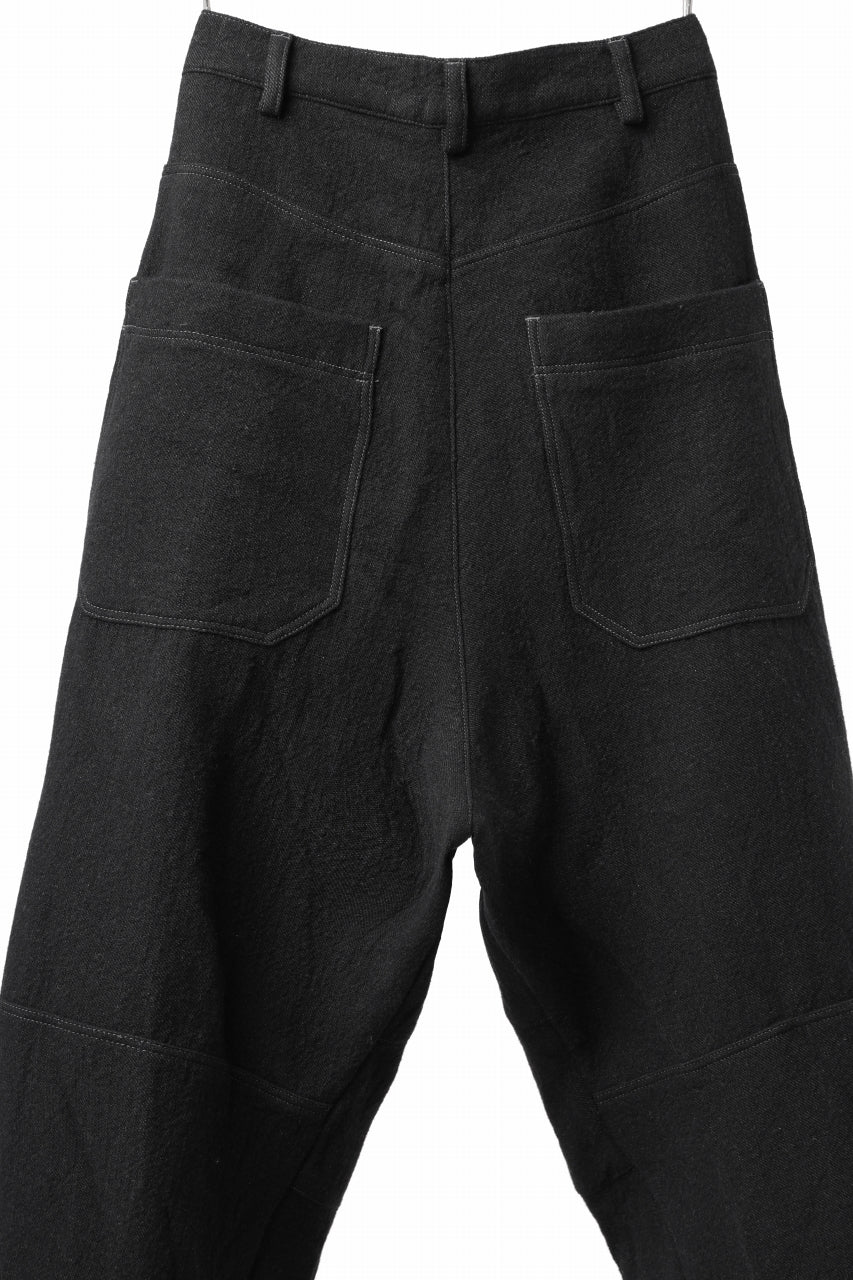 画像をギャラリービューアに読み込む, forme d'expression Baggy 5 Pocket Pants (Black)