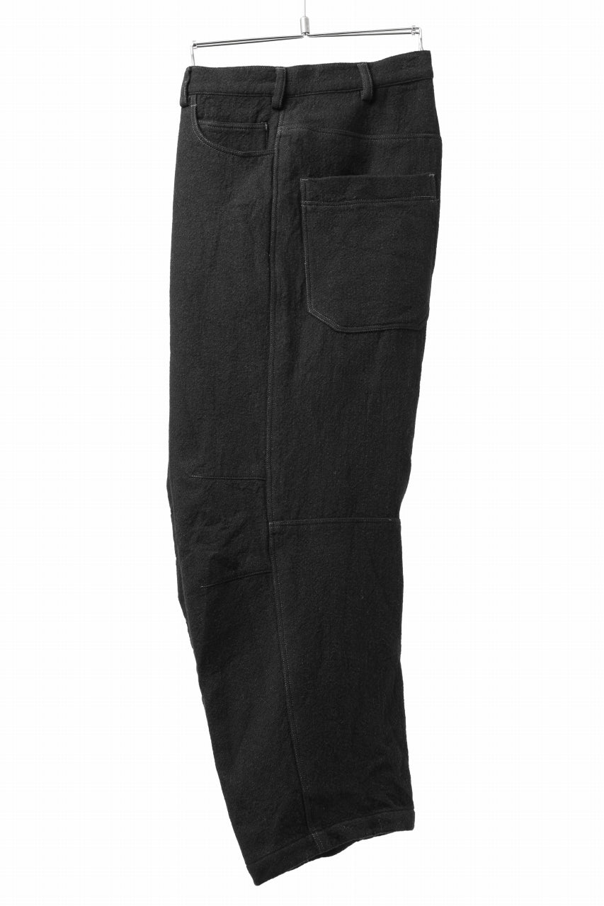 画像をギャラリービューアに読み込む, forme d&#39;expression Baggy 5 Pocket Pants (Black)