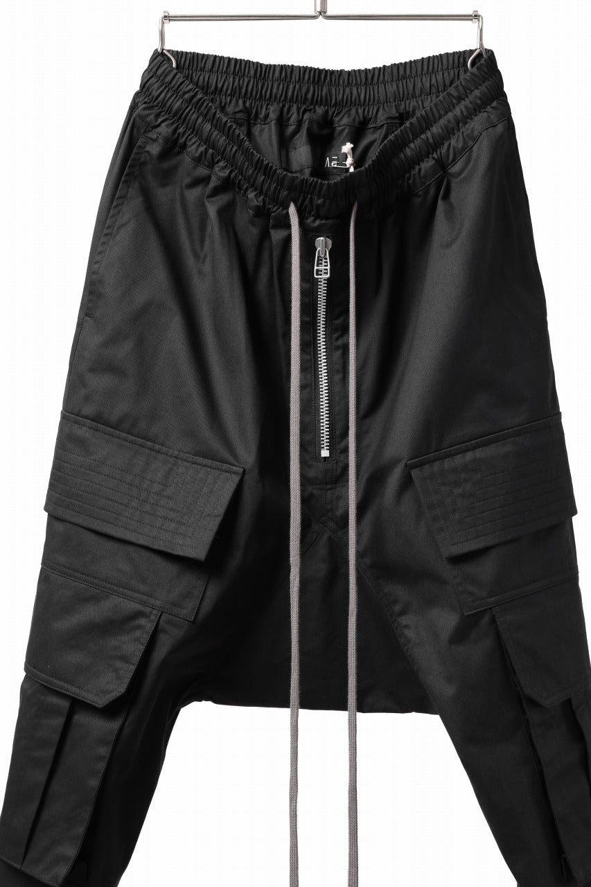 Load image into Gallery viewer, A.F ARTEFACT FRONT ZIP CARGO SAROUEL EASY PANTS (BLACK)
