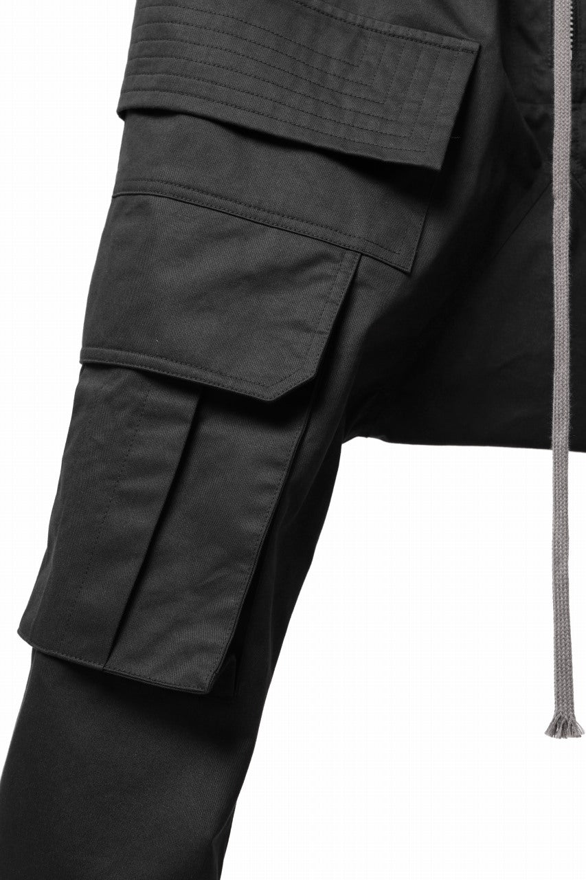 Load image into Gallery viewer, A.F ARTEFACT FRONT ZIP CARGO SAROUEL EASY PANTS (BLACK)