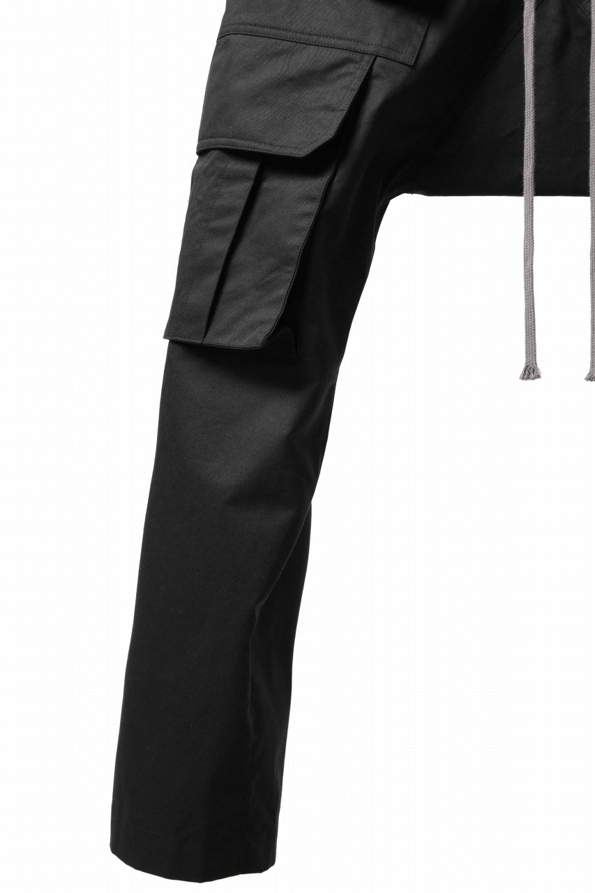 Load image into Gallery viewer, A.F ARTEFACT FRONT ZIP CARGO SAROUEL EASY PANTS (BLACK)