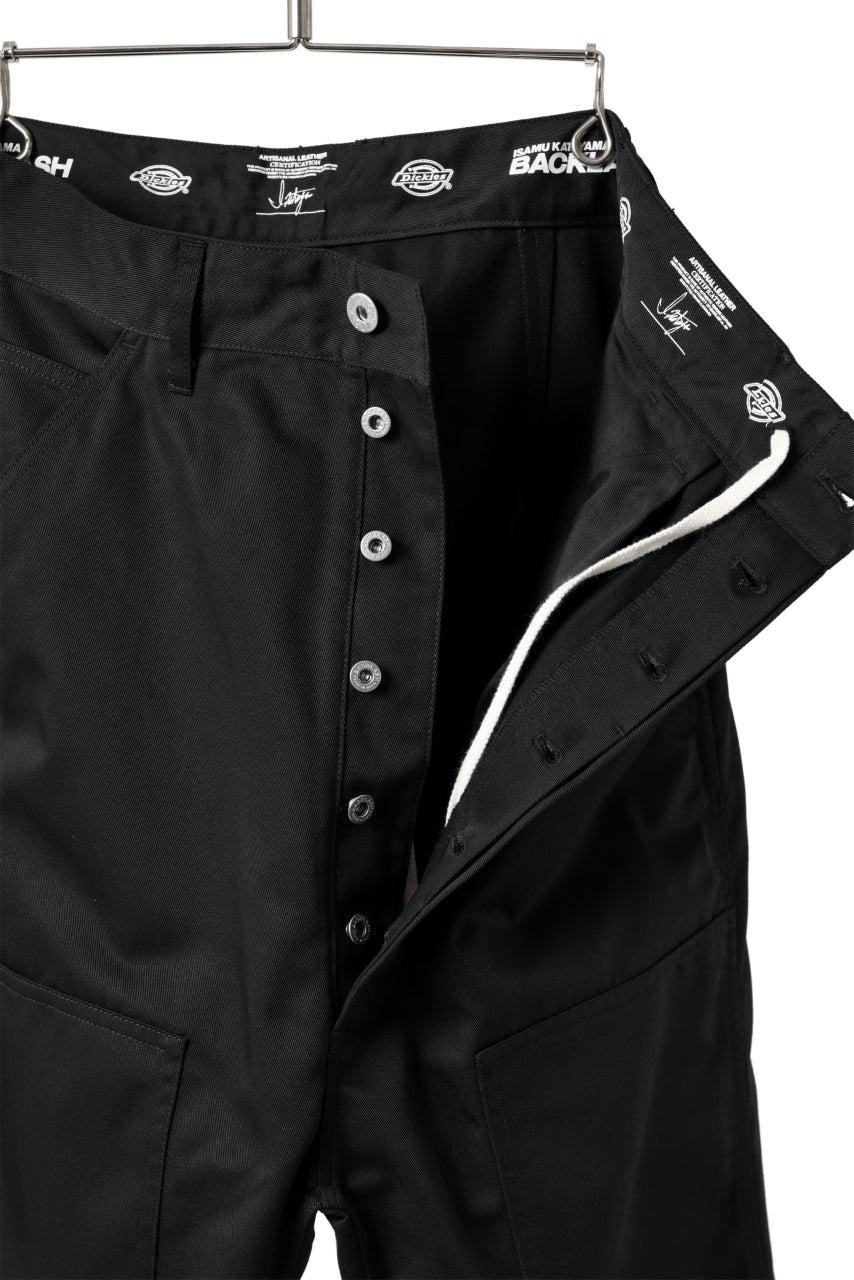 Load image into Gallery viewer, ISAMU KATAYAMA BACKLASH xx Dickies® DOUBLE KNEE PANTS (BLACK)