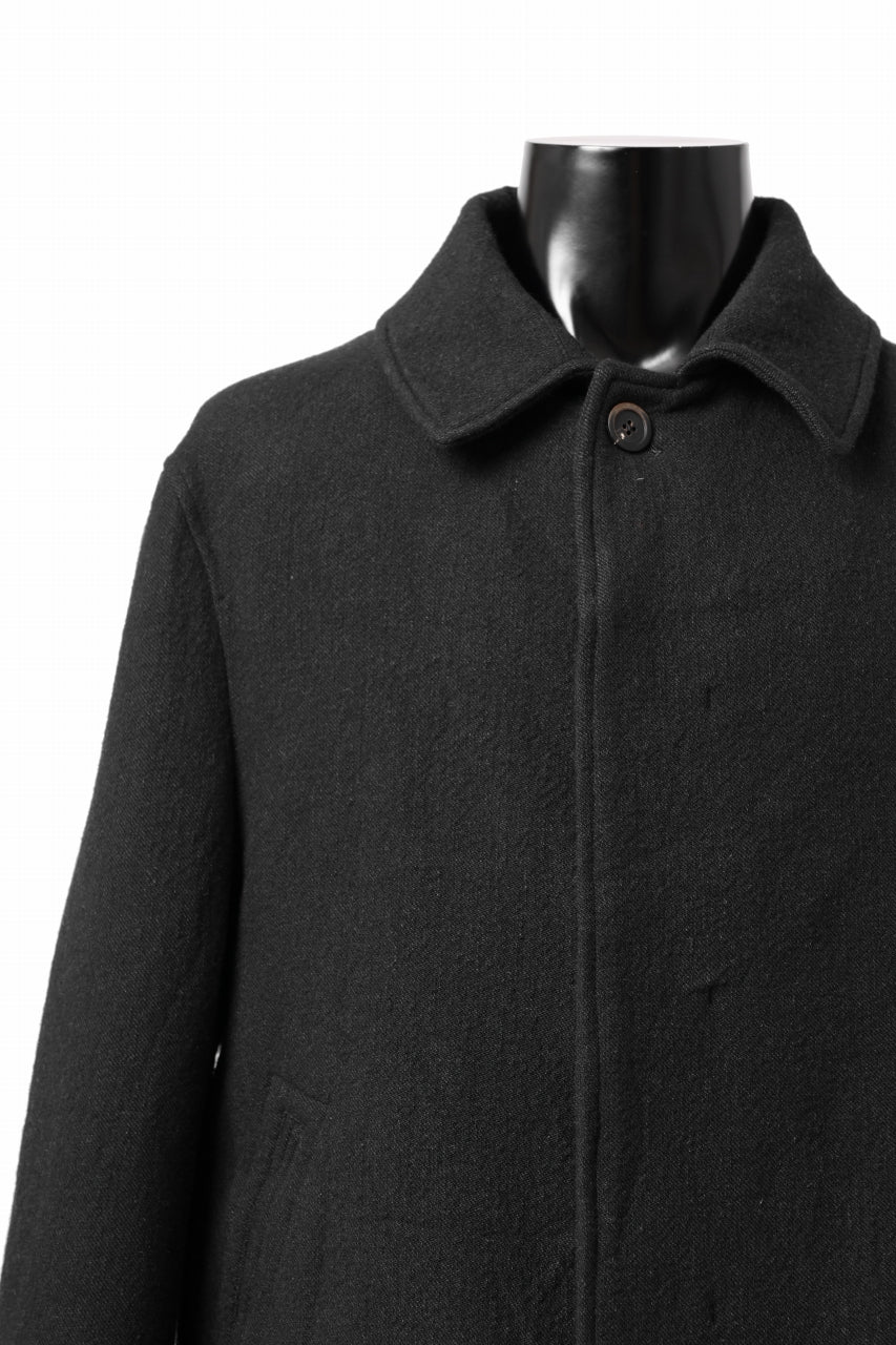 画像をギャラリービューアに読み込む, forme d'expression Hidden Plaquette Caban Short Coat (Black)