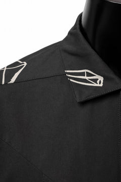画像をギャラリービューアに読み込む, A.F ARTEFACT PYRA PATTERN PRINT H/S COVER-ALL SHIRT (BLACK)