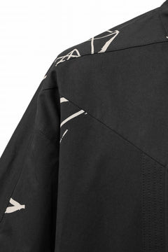 画像をギャラリービューアに読み込む, A.F ARTEFACT PYRA PATTERN PRINT H/S COVER-ALL SHIRT (BLACK)