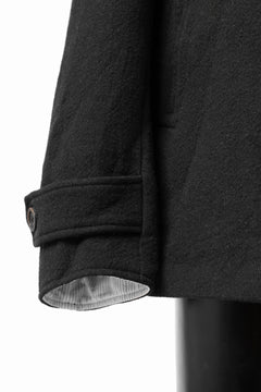 画像をギャラリービューアに読み込む, forme d'expression Hidden Plaquette Caban Short Coat (Black)