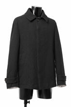 画像をギャラリービューアに読み込む, forme d'expression Hidden Plaquette Caban Short Coat (Black)
