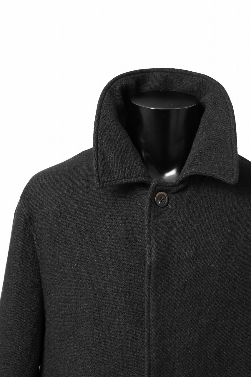 画像をギャラリービューアに読み込む, forme d'expression Hidden Plaquette Caban Short Coat (Black)