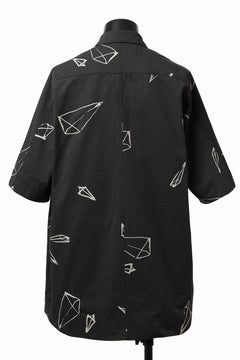 画像をギャラリービューアに読み込む, A.F ARTEFACT PYRA PATTERN PRINT H/S COVER-ALL SHIRT (BLACK)