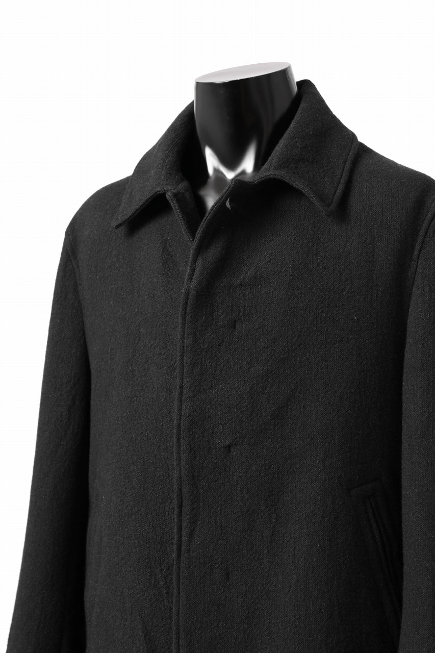 画像をギャラリービューアに読み込む, forme d'expression Hidden Plaquette Caban Short Coat (Black)