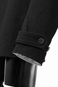 画像をギャラリービューアに読み込む, forme d'expression Hidden Plaquette Caban Short Coat (Black)