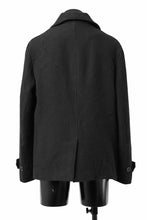 画像をギャラリービューアに読み込む, forme d'expression Hidden Plaquette Caban Short Coat (Black)