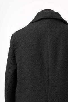 画像をギャラリービューアに読み込む, forme d'expression Hidden Plaquette Caban Short Coat (Black)