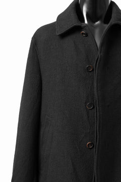 画像をギャラリービューアに読み込む, forme d'expression Hidden Plaquette Caban Short Coat (Black)