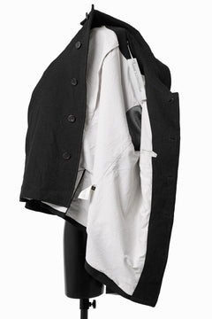 画像をギャラリービューアに読み込む, forme d'expression Hidden Plaquette Caban Short Coat (Black)