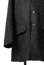 画像をギャラリービューアに読み込む, YUTA MATSUOKA jacket-coat / british wool melton including kempi (charcoal gray)