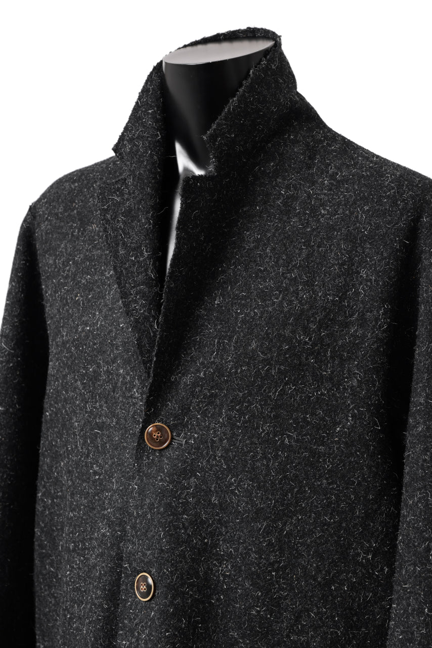 画像をギャラリービューアに読み込む, YUTA MATSUOKA jacket-coat / british wool melton including kempi (charcoal gray)