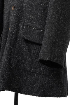 画像をギャラリービューアに読み込む, YUTA MATSUOKA jacket-coat / british wool melton including kempi (charcoal gray)
