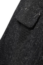 画像をギャラリービューアに読み込む, YUTA MATSUOKA jacket-coat / british wool melton including kempi (charcoal gray)