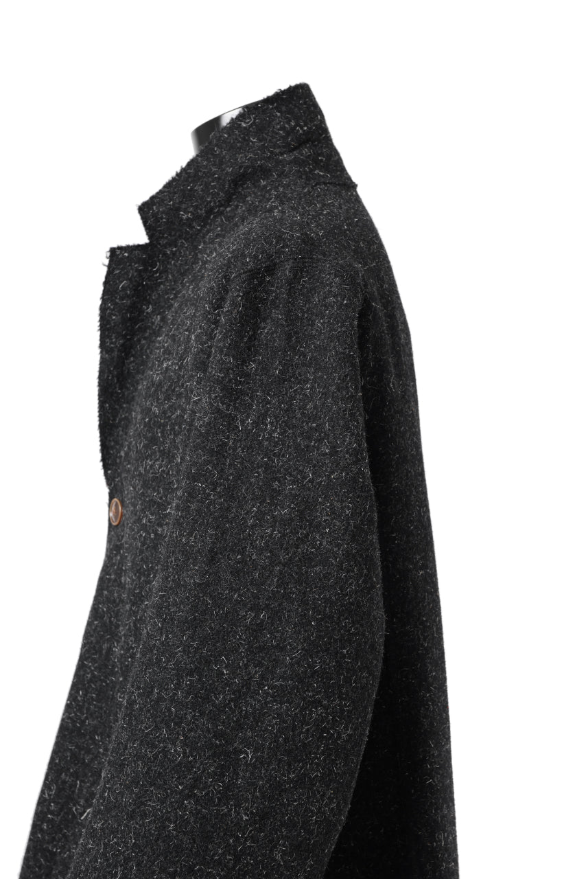 画像をギャラリービューアに読み込む, YUTA MATSUOKA jacket-coat / british wool melton including kempi (charcoal gray)