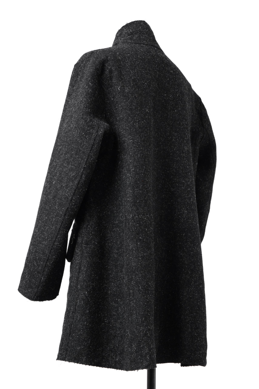 画像をギャラリービューアに読み込む, YUTA MATSUOKA jacket-coat / british wool melton including kempi (charcoal gray)