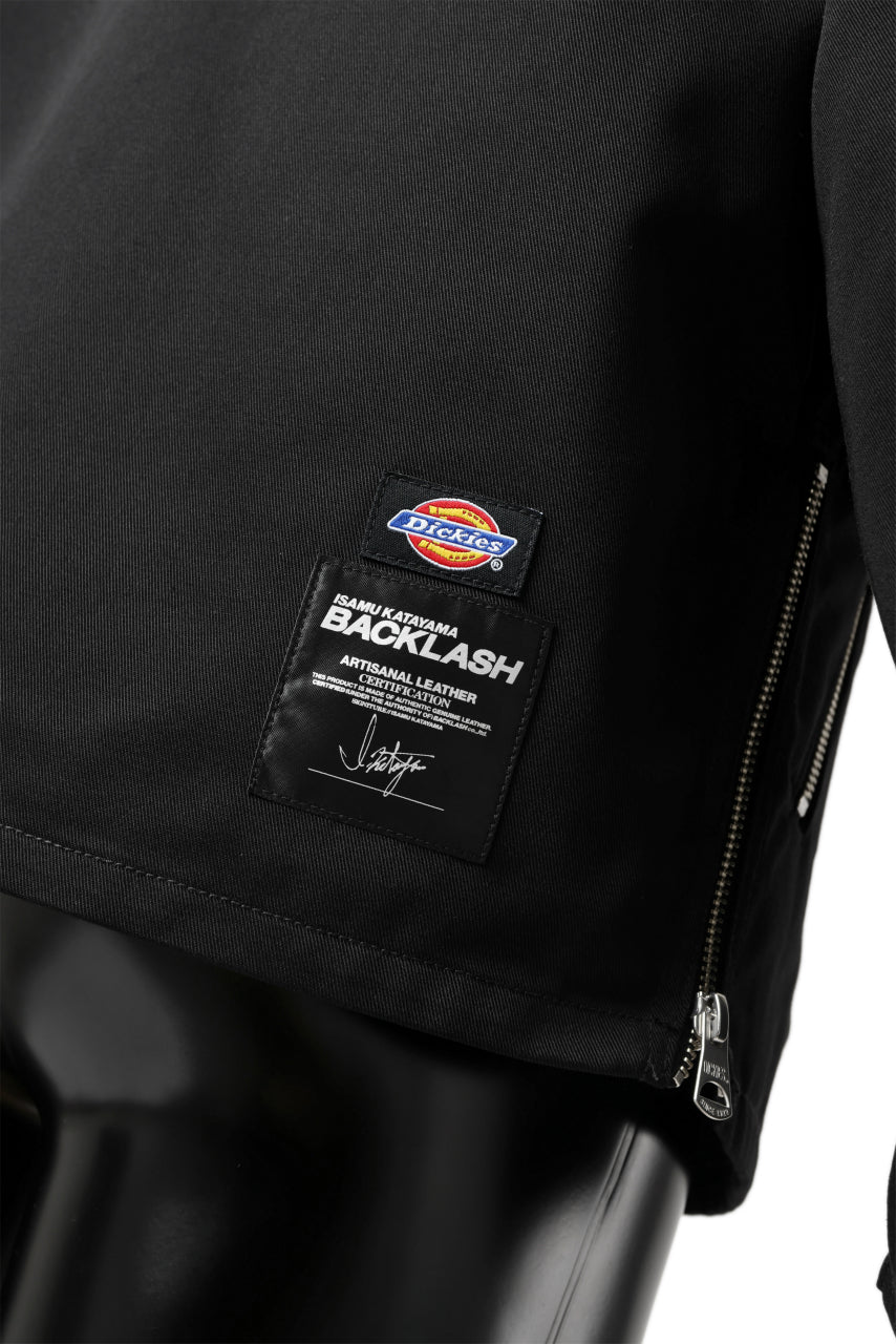 Load image into Gallery viewer, ISAMU KATAYAMA BACKLASH xx Dickies® DOUBLE RIDERS JACKET (BLACK)