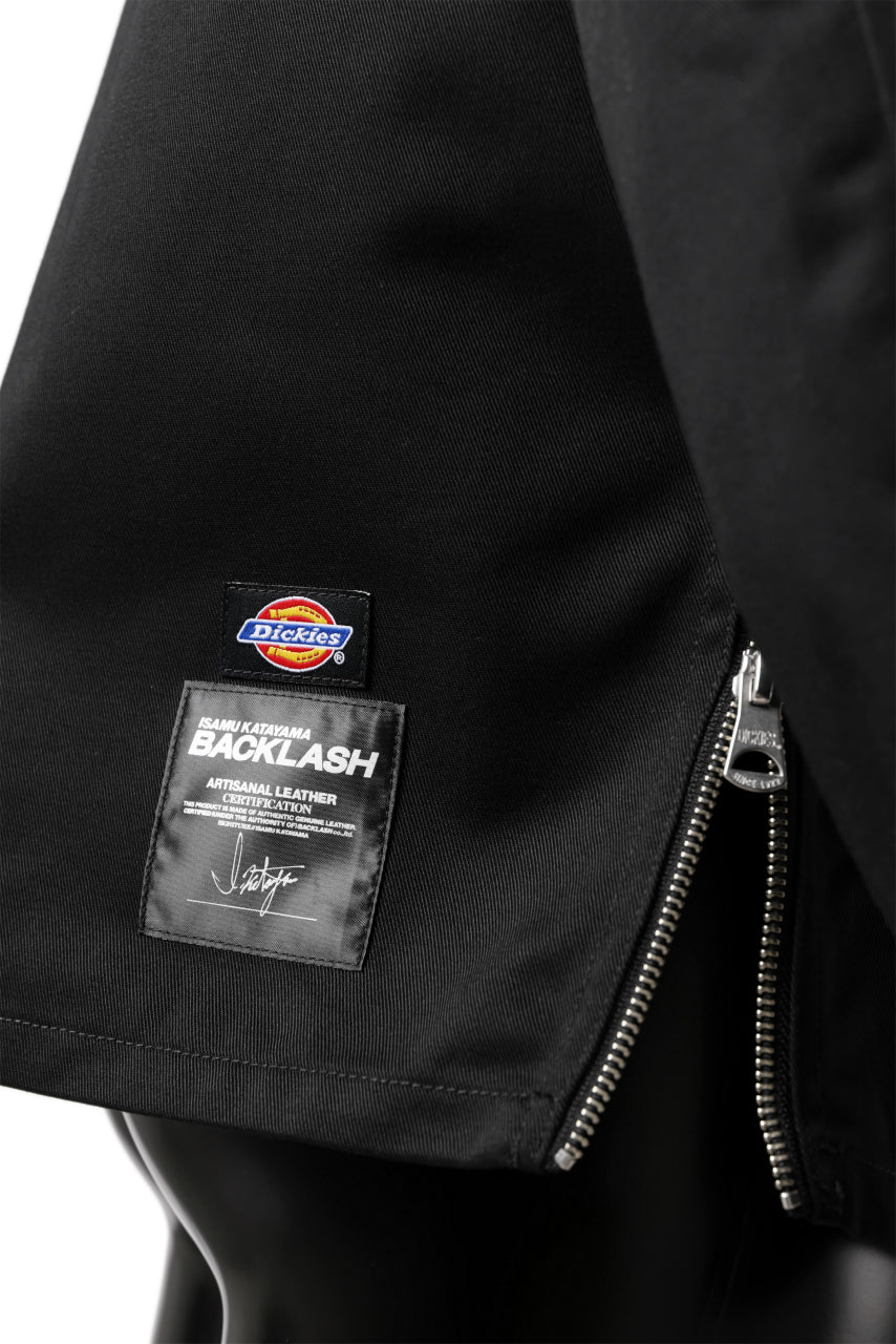 Load image into Gallery viewer, ISAMU KATAYAMA BACKLASH xx Dickies® DOUBLE RIDERS JACKET (BLACK)