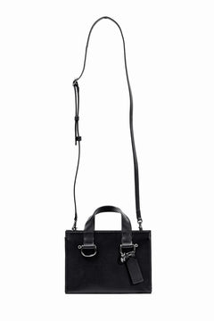 Load image into Gallery viewer, discord Yohji Yamamoto Zipper Tote Bag (Mini) / Cow Skin Leather (BLACK)