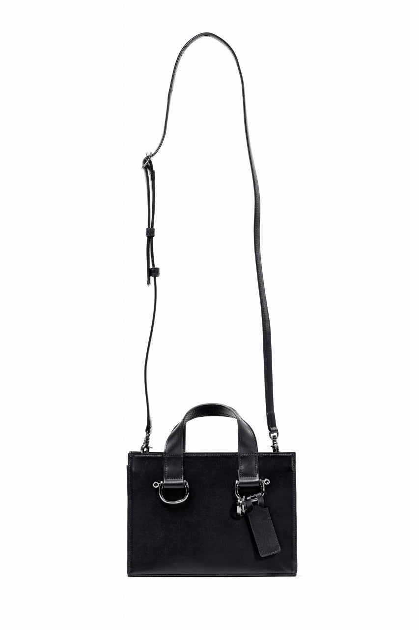 Load image into Gallery viewer, discord Yohji Yamamoto Zipper Tote Bag (Mini) / Cow Skin Leather (BLACK)