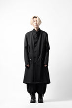 画像をギャラリービューアに読み込む, Y's BANG ON! No.188 GABARDINE PEAKED LAPEL MILITARY COAT (BLACK)