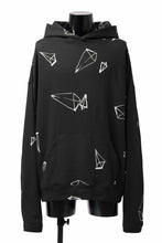 画像をギャラリービューアに読み込む, A.F ARTEFACT PYRA PATTERN PRINT SWEAT HOODIE (BLACK)