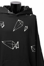 画像をギャラリービューアに読み込む, A.F ARTEFACT PYRA PATTERN PRINT SWEAT HOODIE (BLACK)