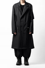 画像をギャラリービューアに読み込む, Y's BANG ON! No.188 GABARDINE PEAKED LAPEL MILITARY COAT (BLACK)