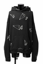 画像をギャラリービューアに読み込む, A.F ARTEFACT PYRA PATTERN PRINT SWEAT HOODIE (BLACK)