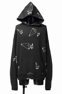 画像をギャラリービューアに読み込む, A.F ARTEFACT PYRA PATTERN PRINT SWEAT HOODIE (BLACK)