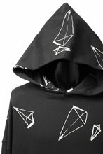 画像をギャラリービューアに読み込む, A.F ARTEFACT PYRA PATTERN PRINT SWEAT HOODIE (BLACK)