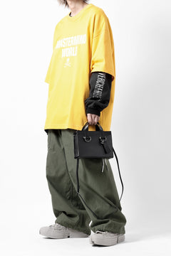 Load image into Gallery viewer, discord Yohji Yamamoto Zipper Tote Bag (Mini) / Cow Skin Leather (BLACK)