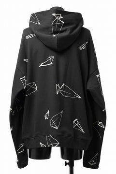画像をギャラリービューアに読み込む, A.F ARTEFACT PYRA PATTERN PRINT SWEAT HOODIE (BLACK)