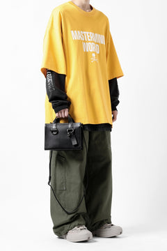 Load image into Gallery viewer, discord Yohji Yamamoto Zipper Tote Bag (Mini) / Cow Skin Leather (BLACK)