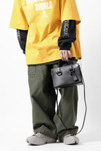 Load image into Gallery viewer, discord Yohji Yamamoto Zipper Tote Bag (Mini) / Cow Skin Leather (BLACK)